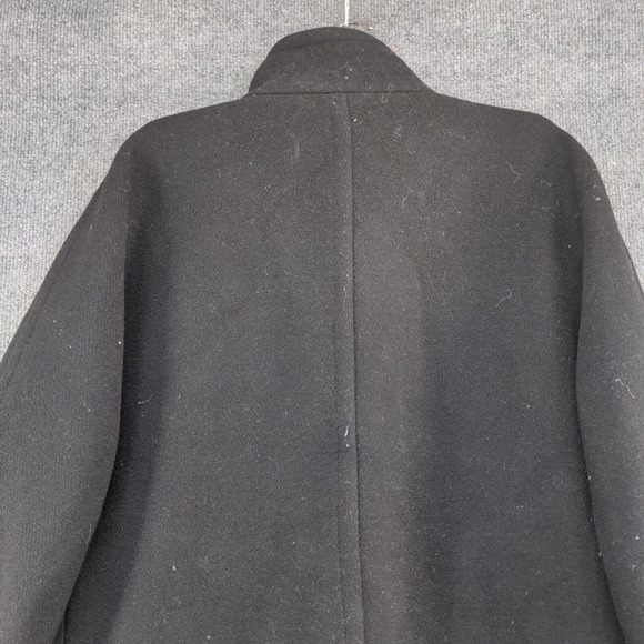 J. Crew Stadium Cloth by Nello Gori Women's Full Zip Coat Black 16 Wool Blend - Picture 7 of 14